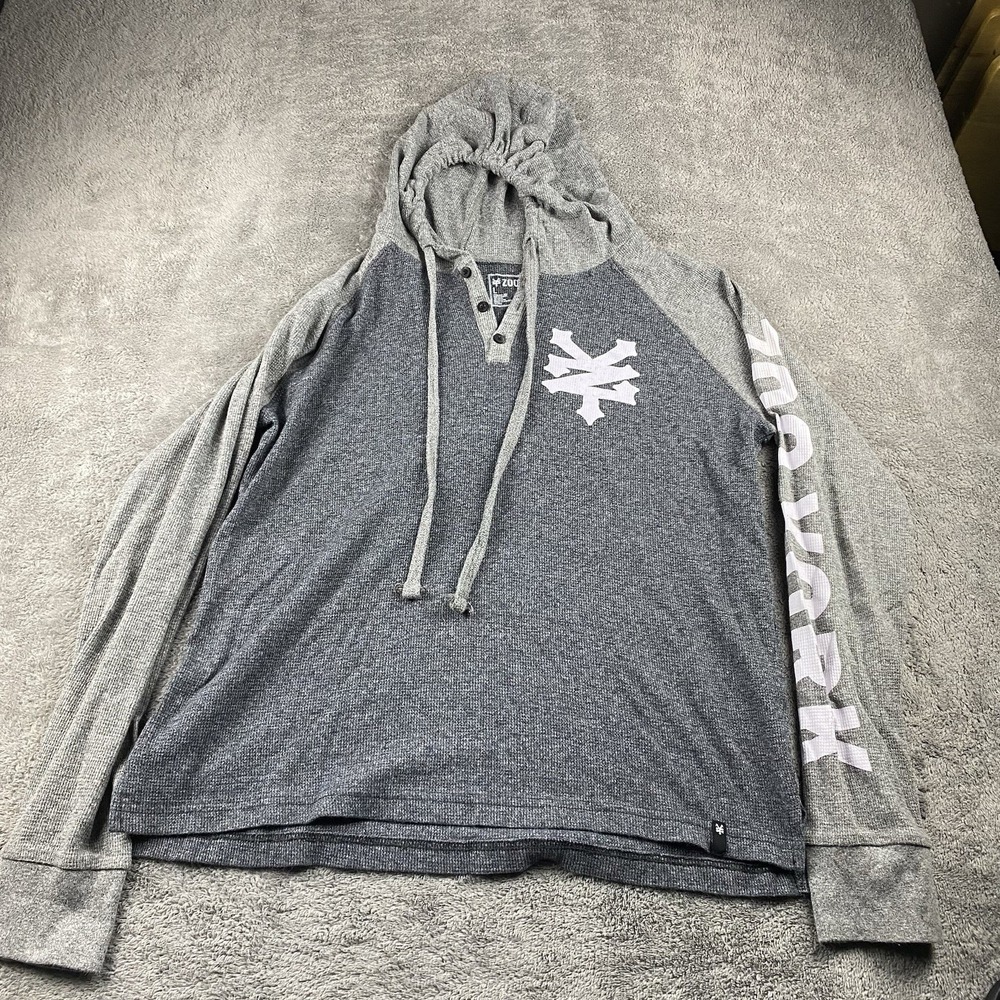 Zoo‎ York Hoodie Long Sleeves Youth Large Gray